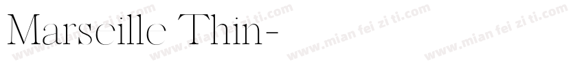 Marseille Thin字体转换